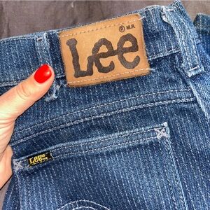 Vintage LEE pinstripe bootcut jeans
